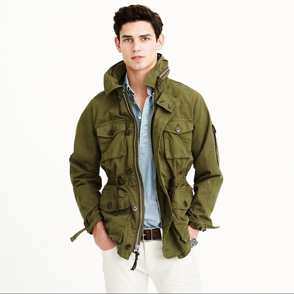 J Crew Field Mechanic Military Jacket - Picture 1 of 7